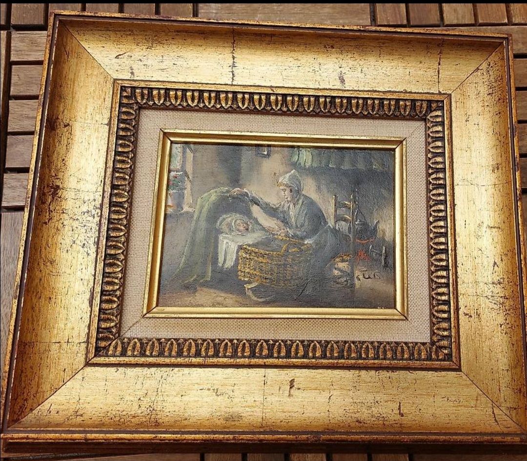 Wunderschönes Altes Gemälde signiert